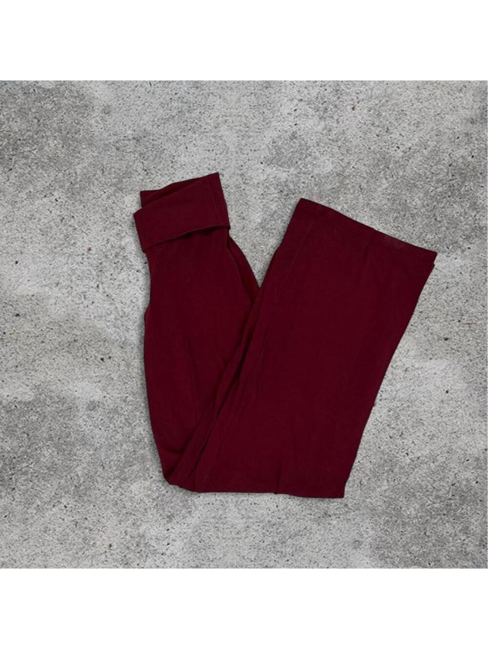 Brandy Melville burgundy priscilla pants